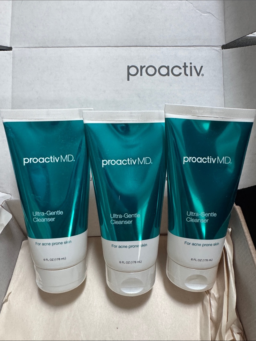Proactiv Ultra-Gentle Cleanser Tubes - Teal & White Packaging